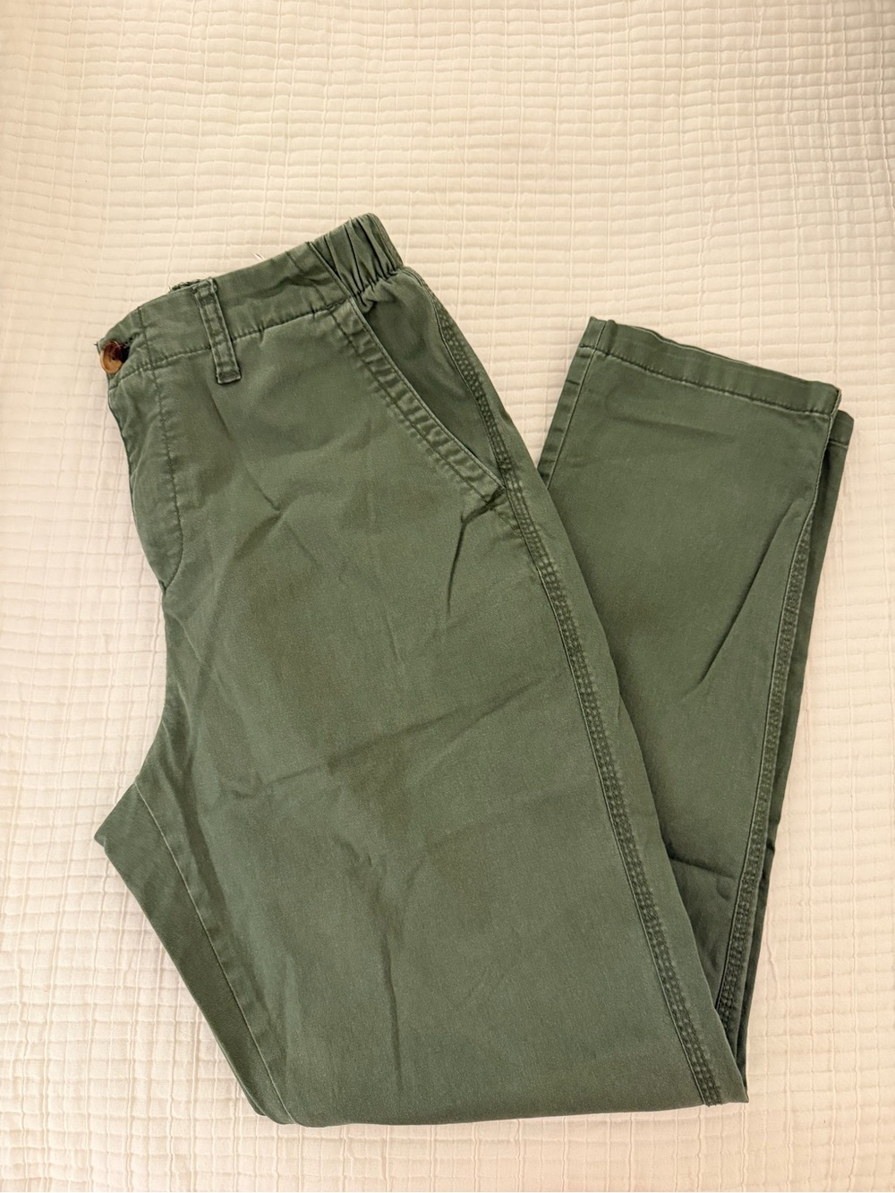 Old Navy Olive Green Cotton Chinos